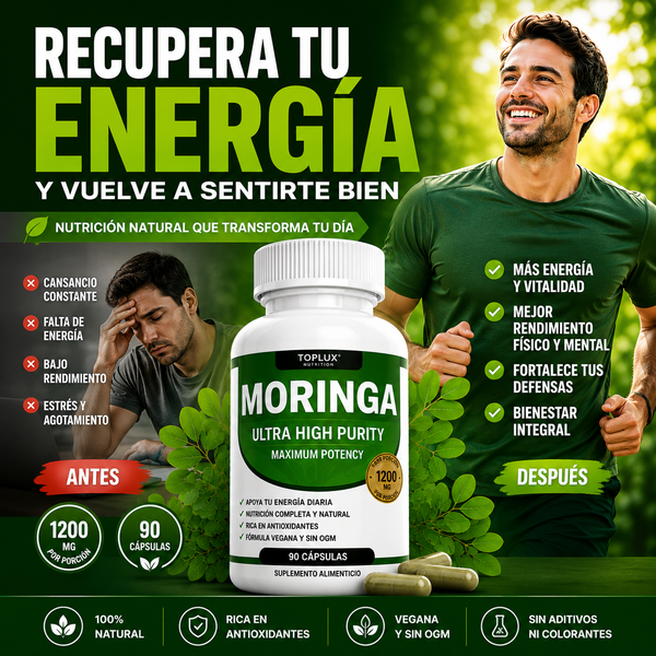 Moringa Ultra High Purity – Combate el Cansancio y Recupera tu Vitalidad