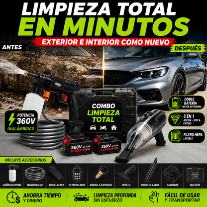 💎 Combo Limpieza Total – Lava y Aspira Como un Profesional