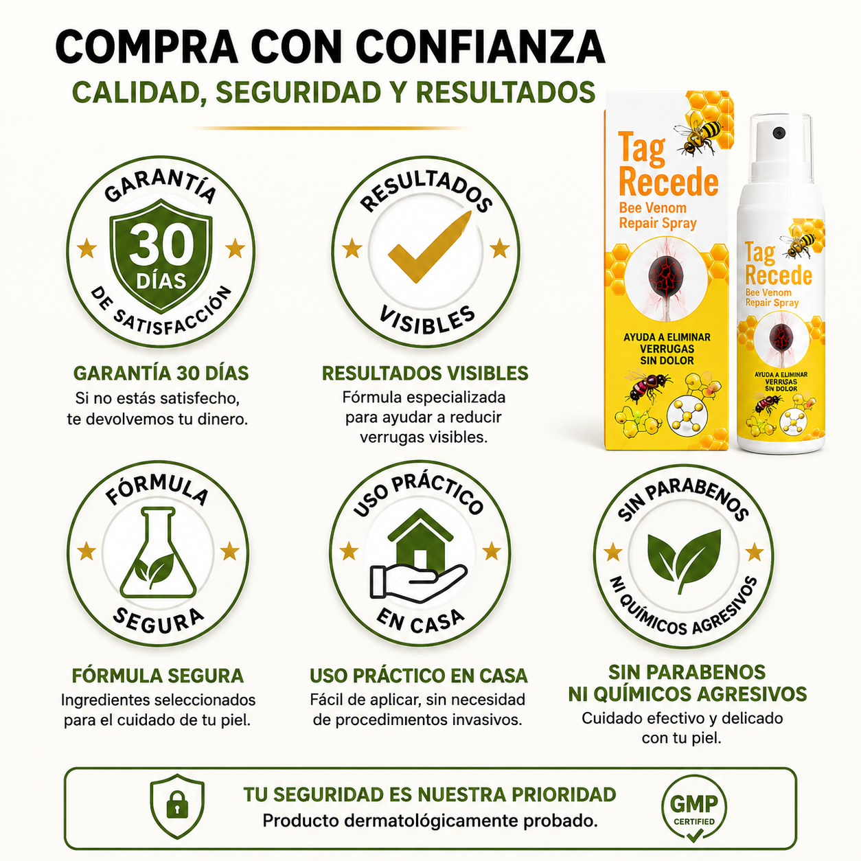 Tag-Recede™ – Elimina Verrugas Sin Dolor y Desde Casa