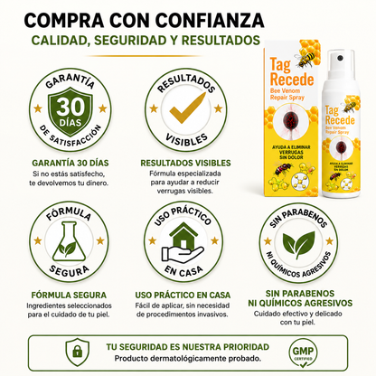 Tag-Recede™ – Elimina Verrugas Sin Dolor y Desde Casa