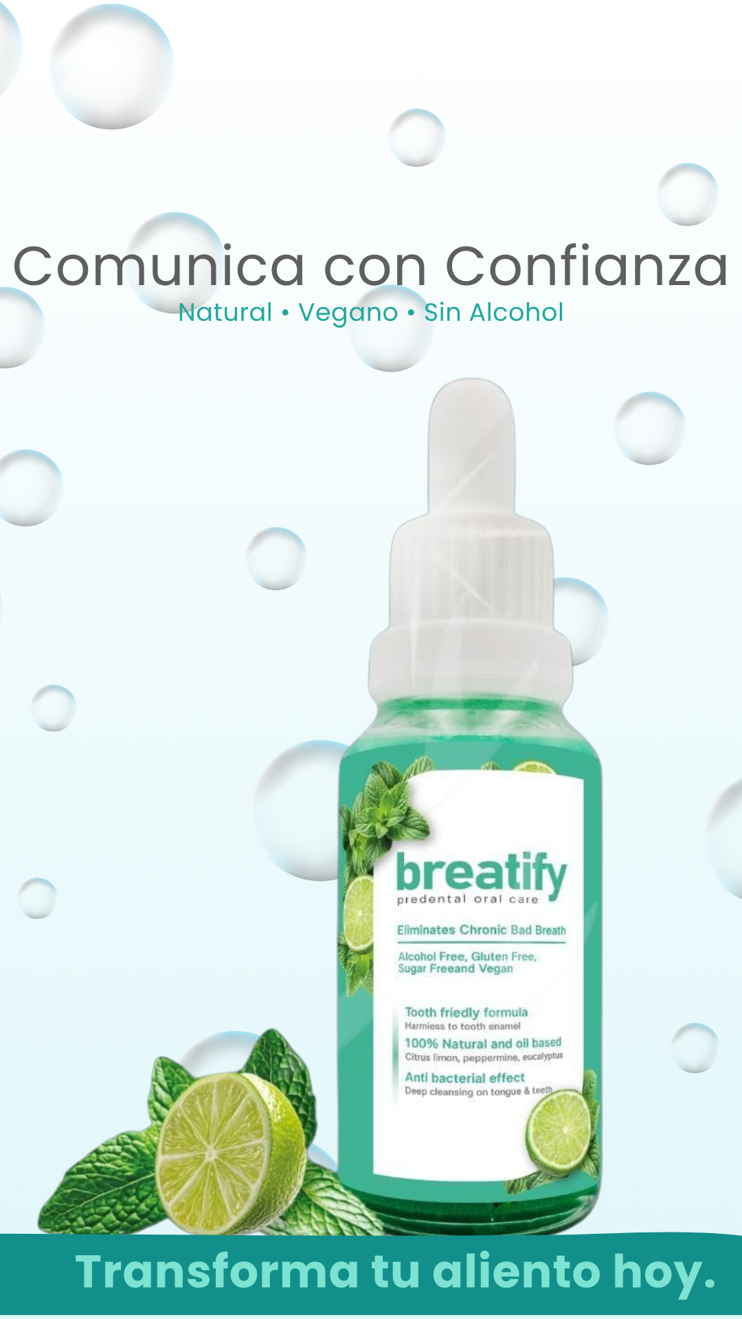 BREATIFY – Solución Oral Vegana para Aliento Fresco y Salud Bucal
