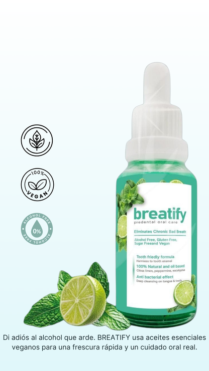 BREATIFY – Solución Oral Vegana para Aliento Fresco y Salud Bucal